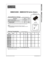 Datasheet MMBZ5254B manufacturer Fairchild